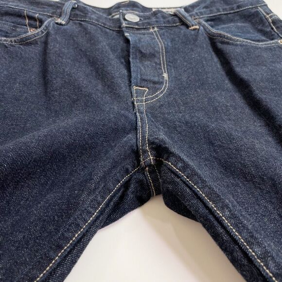 AllSaints Cigarette Jean Skinny Fit Button Fly Dry Rinse Blue 32 - Picture 5 of 7